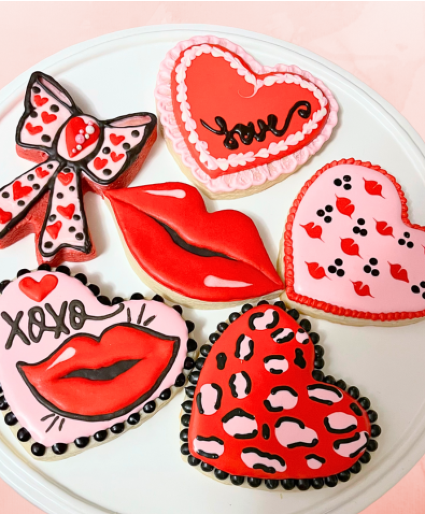 One Dozen Sugar Lips Cookies Sweet Treats