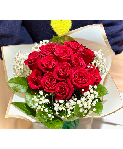 One Dozen Wrapped Roses Powell Florist Valentine's Day Exclusive