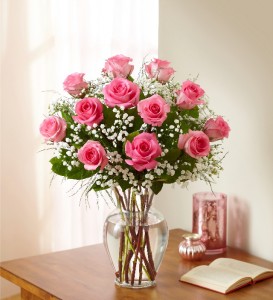 One Dozen Pink Roses in Clearwater, FL | FLOWERAMA One Dozen Pink Roses in Clearwater, FL | FLOWERAMA