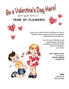 One Full Year of Flowers  The perfect Valentines Gift in Monument, CO | Enchanted Florist