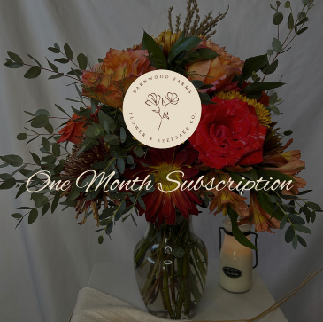 One Month Flower Subscription  in Waupaca, WI | Barnwood Farms - Flower & Keepsake Co.