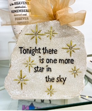 One More Star In The Sky Solar Light Up Stone 