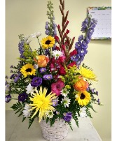 One Sided Mix Arrangement  in Basket