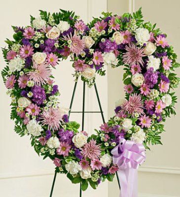Open Heart Lavender  Funeral  in West Islip, NY | Tom's Flowers