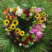 Open Heart funeral flowers