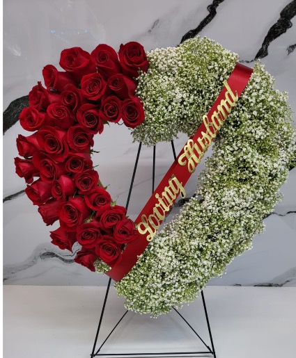 Open heart Roses and B B