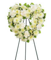 Open Heart Standing Spray Sympathy Arrangement