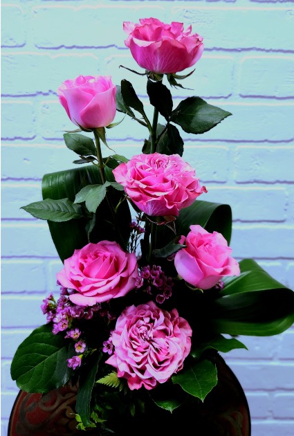 Opulent Love - Pink Rose Arrangement