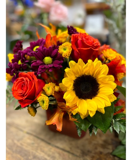 Orange and fall arrangement 