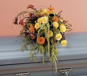 Fall Woodland Garden Casket Flowers in Las Vegas, NV | AN OCTOPUS'S GARDEN Fall Woodland Garden Casket Flowers in Las Vegas, NV | AN OCTOPUS'S GARDEN