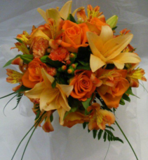 Orange Blitz Bridal Bouquet