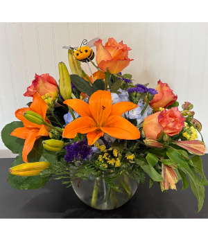 Busy Bees Bubble Bowl Arrangement Powell Florist Exclusive