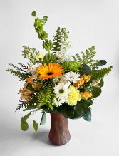 Orange Burst Vase Arrangement 