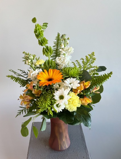 Orange Burst Vase Arrangement 