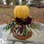 Orange Creamsicle Silk Pumpkin Centerpiece 