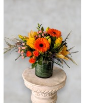 Orange Crush Vase Arrangement