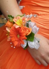 Tangerine Delight Wristlet