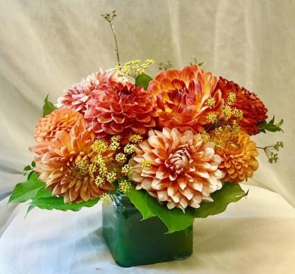 Orange Dandy Dahlia Fresh Floral Design