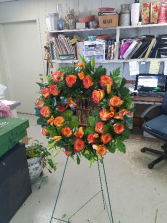 orange delight Wreath