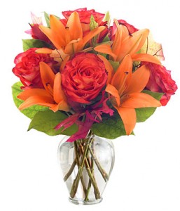 Orange for You Vase Arrangment