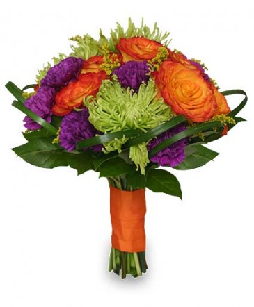 Wedding Bridal Bouquet Vibrant Hand-tied Flowers in Tampa, FL | BAY BOUQUET FLORAL STUDIO