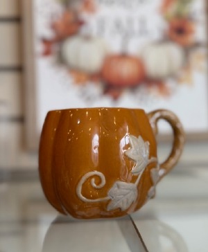 Orange Leaf Mug Gift