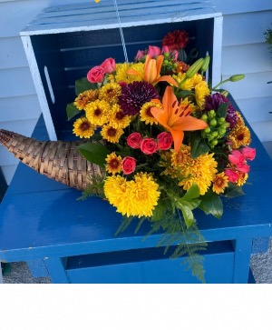 Orange Lilies Cornucopia 