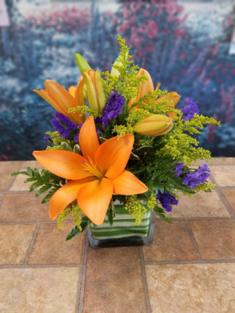 Orange Lily Dreams Vase Arrangement