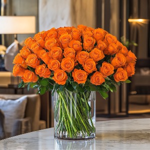 Orange Rose & Calla Lily in Coconut Grove, FL | Luxury Flowers Orange Rose & Calla Lily in Coconut Grove, FL | Luxury Flowers