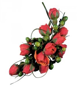 Orange Rose Spray HF1618