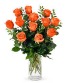 Orange Roses Dozen 