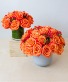 Orange Spice Roses Table Top - Centerpiece