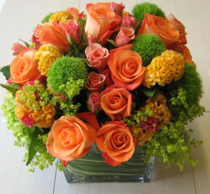 Orange Splash Arrangement