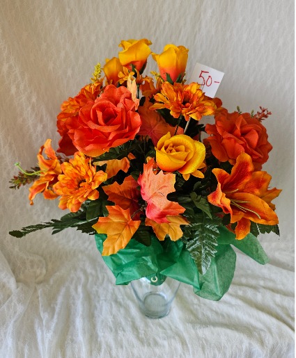 Orange & Yellow - Roses & Daisies 