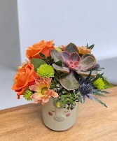Orange You Magical Container Arrangement