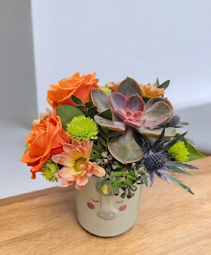 Orange You Magical Container Arrangement