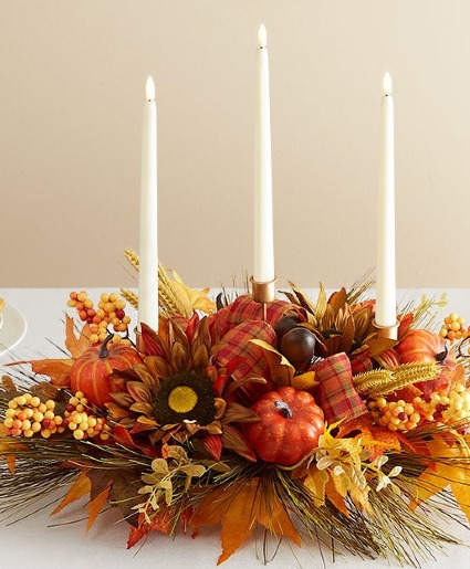 orangy centerpiece 