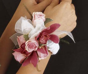 Orchard and Rose  Wrist Corsage