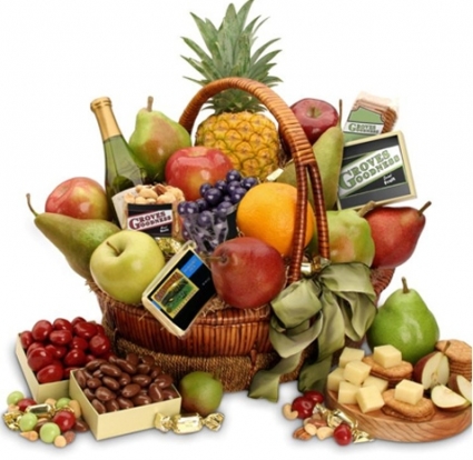 ORCHARD HARVEST FRUIT & GOURMET GIFT BASKET