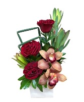 Orchid Affection Container Arrangement