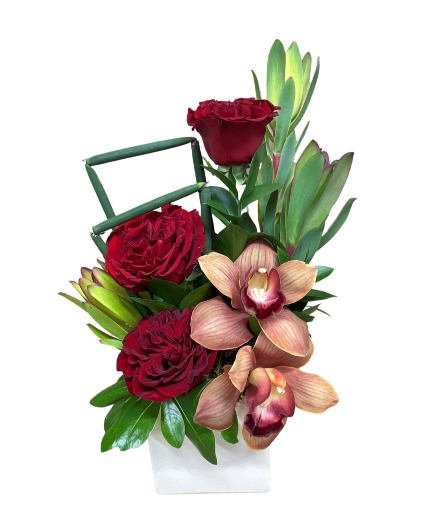 Orchid Affection Container Arrangement
