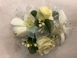 Orchid and Roses Corsage