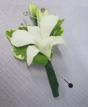 Orchid Boutonniere 