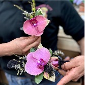 Orchid Corsage and Bout. Set