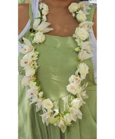 Orchid Lei - White 