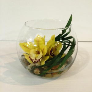 Orchid in Glass Vase Vase arrangement
