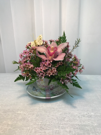 Orchid Tea Cup Colors may vary