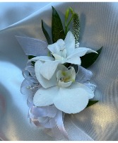 White Orchid Corsage  