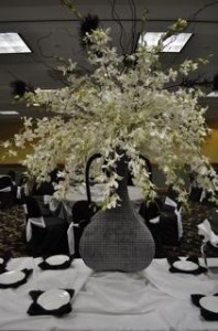 Orchids Galore Reception Decor