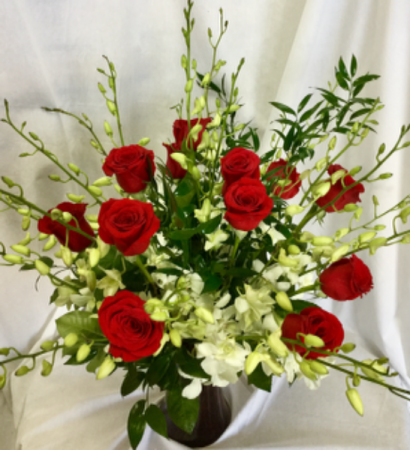 Orchids Rose vase